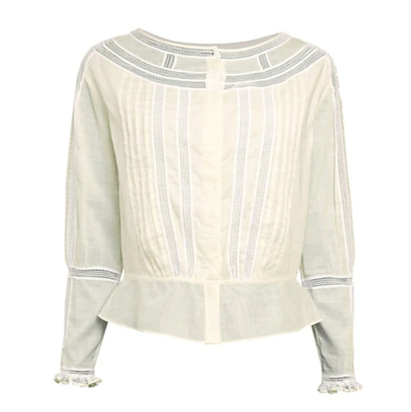 Burberry Tops - NWT$625 Burberry Magnolia Panel Natural Blouse Top